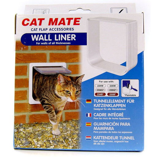 1 count Cat Mate Cat Flap Wall Liner White