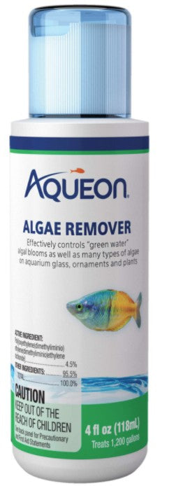 24 oz (6 x 4 oz) Aqueon Algae Remover Controls Green Water in Freshwater Aquariums