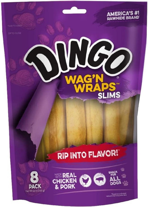 8 count Dingo Wag'n Wraps (No China Ingredients) Slims