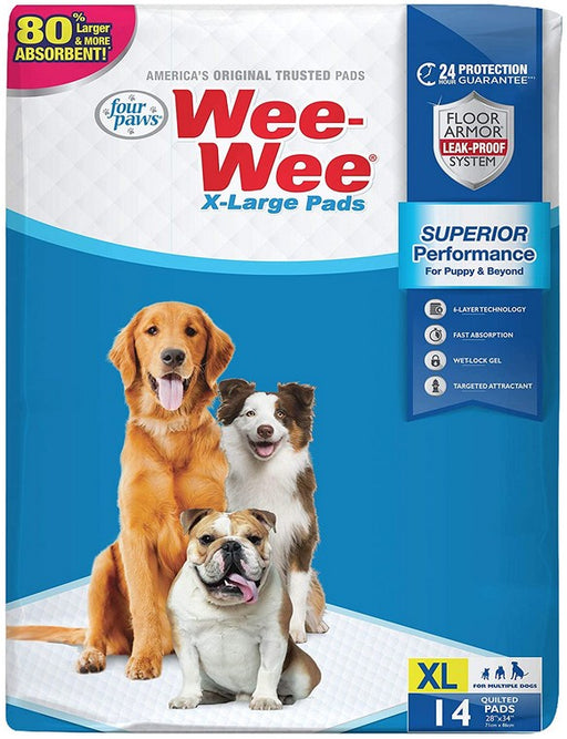 14 count Four Paws X-Large Wee Wee Pads for Dogs