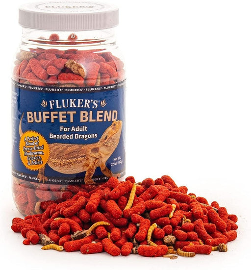 52.2 oz (18 x 2.9 oz) Flukers Buffet Blend for Adult Bearded Dragons