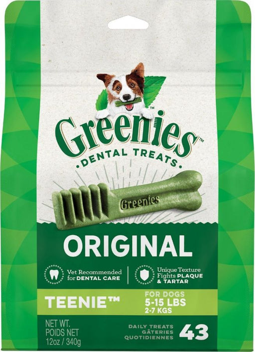 43 count Greenies Teenie Dental Dog Treats