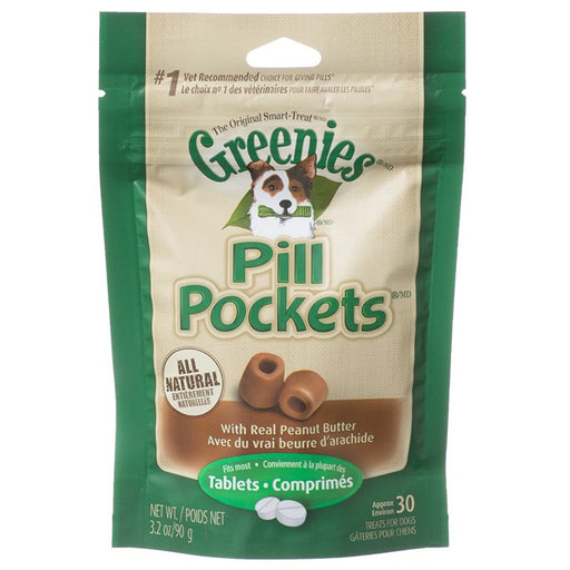 3.2 oz Greenies Pill Pockets Peanut Butter Flavor Tablets