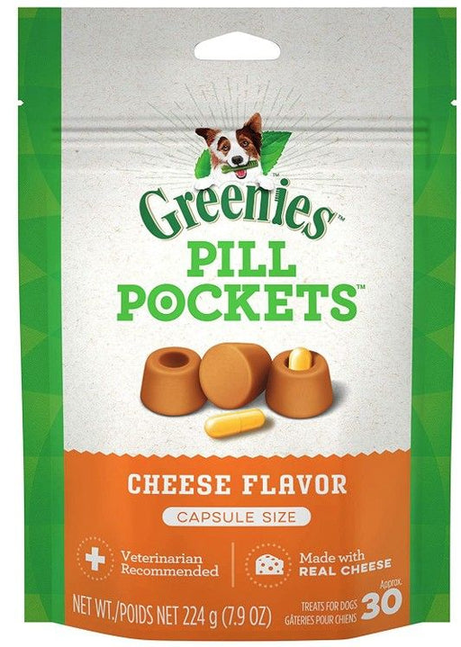 240 count (8 x 30 ct) Greenies Pill Pockets Cheese Flavor Capsules
