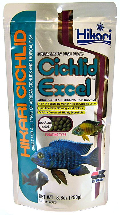 8.8 oz Hikari Cichlid Excel Floating Medium Pellet Food
