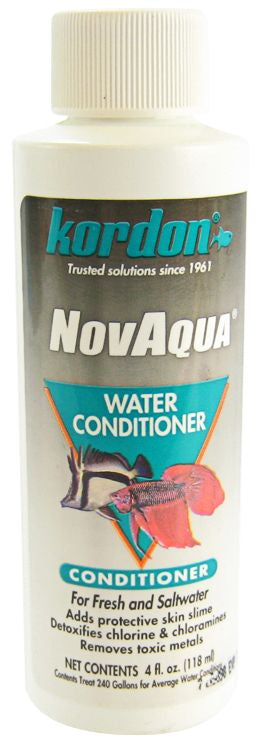 4 oz Kordon NovAqua Water Conditioner for Freshwater and Saltwater Aquariums