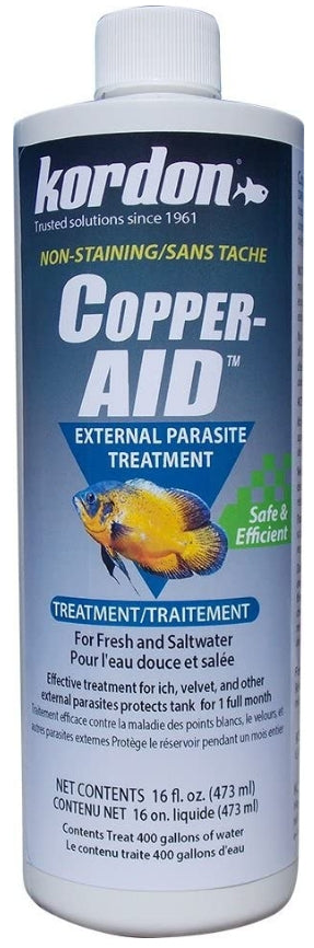 16 oz Kordon Copper Aid External Parasite Treatment Non-Staining