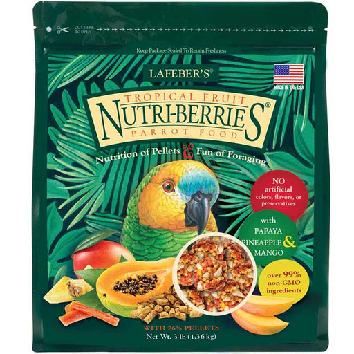 3 lb Lafeber Tropical Fruit Nutri-Berries Parrot Food