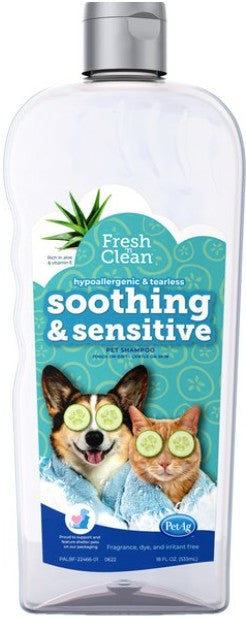 18 oz Fresh n Clean Soothing and Sensitive Hypoallergenic Pet Shampoo