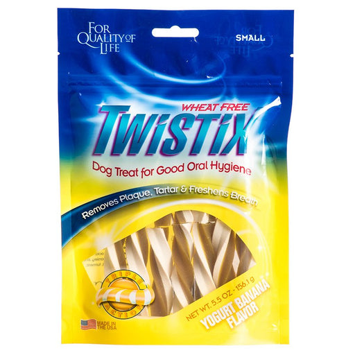 5.5 oz Twistix Yogurt Banana Flavor Small Dog Treats