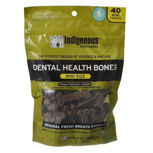 40 count Indigenous Dental Health Mini Bones Fresh Breath Formula