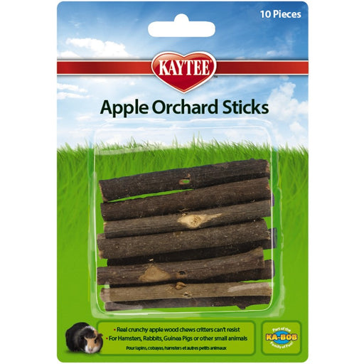 10 count Kaytee Apple Orchard Sticks for Small Animals