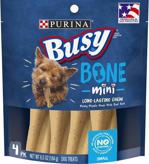 6.5 oz Purina Busy Bone Real Meat Dog Treats Mini