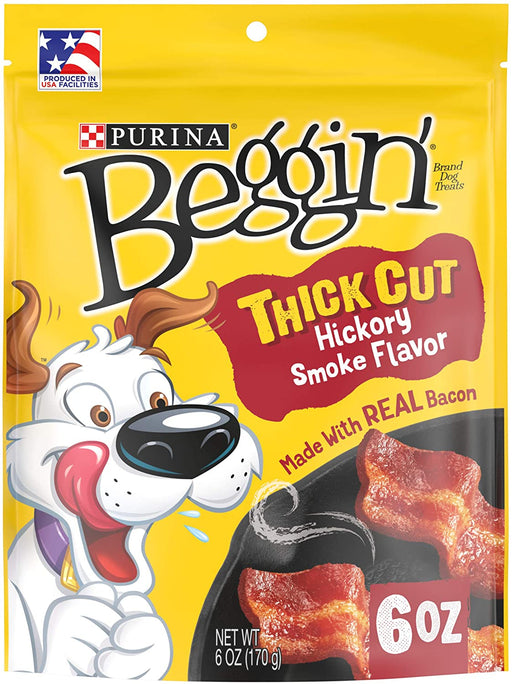 6 oz Purina Beggin' Strips Thick Cut Hickory Smoke Flavor