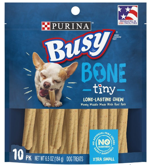 6.5 oz Purina Busy Bone Real Meat Dog Treats Tiny