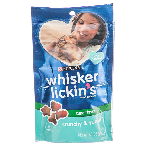 1.7 oz Purina Whisker Lickins Crunchy and Yummy Cat Treats Tuna Flavor