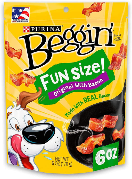 6 oz Purina Beggin' Strips Bacon Flavor Fun Size