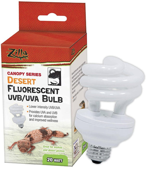 1 count Zilla Canopy Series Desert Fluorescent UVB/UVA Bulb