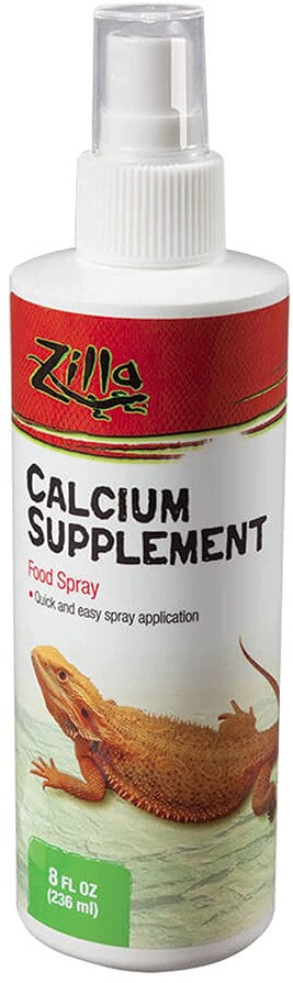 8 oz Zilla Calcium Supplement Food Spray