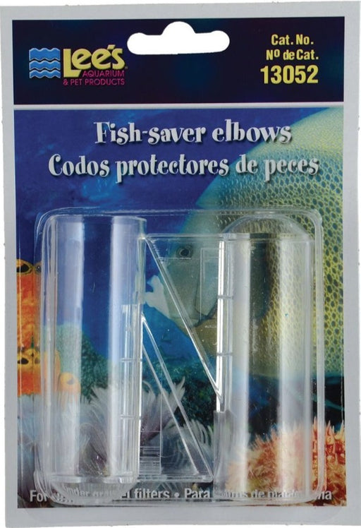 2 count Lees Fish Saver Elbows for Under Gravel Filters for Aquariums