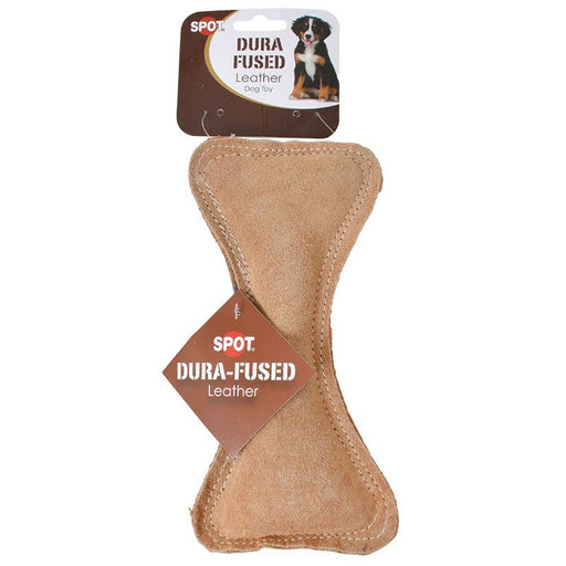 3 count Spot Dura Fused Leather Bone Dog Toy