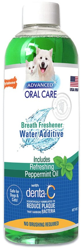 16 oz Nylabone Advanced Oral Care Liquid Breath Freshener for Cats and Dogs