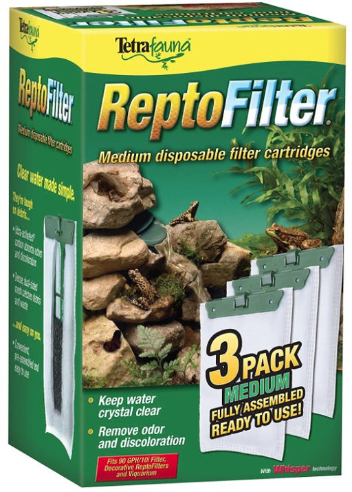 Medium - 3 count Tetrafauna ReptoFilter Disposable Filter Cartridges