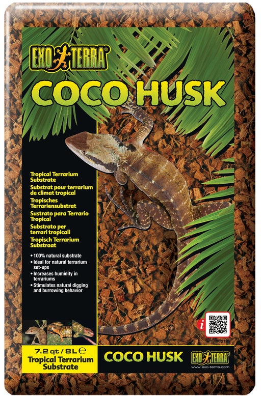 7.2 quart Exo Terra Coco Husk Coconut Fiber Bedding for Reptile Terrariums