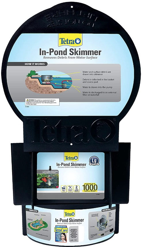 1000 gallon Tetra Pond In-Pond Skimmer Removes Debris from Water Surface