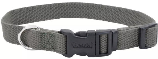 8-12"L x 5/8"W Coastal Pet New Earth Soy Adjustable Dog Collar Forest Green
