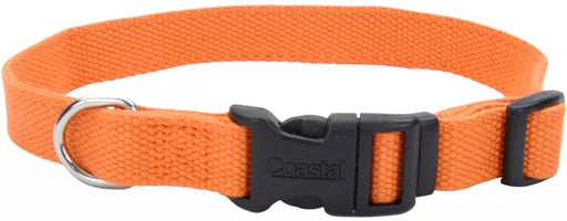 8-12"L x 5/8"W Coastal Pet New Earth Soy Adjustable Dog Collar Pumpkin Orange