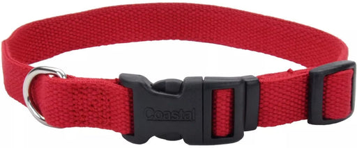 12-18"L x 3/4"W Coastal Pet New Earth Soy Adjustable Dog Collar Cranberry