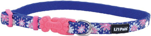 6-8"L x 3/8"W Lil Pals Reflective Collar Flowers with Dots