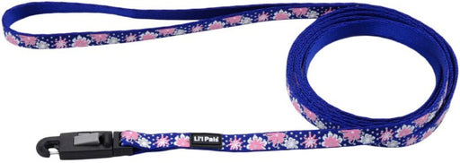 6 feet x 3/8"W Lil Pals Reflective Leash Flowers with Dots