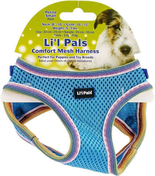 Small - 1 count Lil Pals Comfort Mesh Harness Blue Lagoon