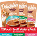 12 count Hartz Delectables Savory Broth Lickable Treat for Cats Variety Pack