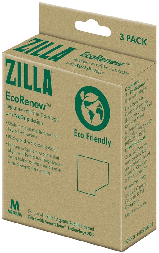 3 count Zilla EcoRenew Replacement Filter Cartridges