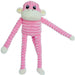 Small - 1 count ZippyPaws Spencer the Crinkle Monkey Dog Toy