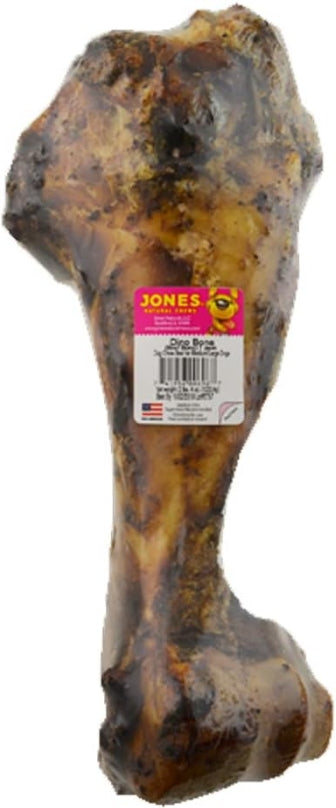 20 count (2 x 10 ct) Jones Naturals Dino Bone 12-14 Inch Beef Dog Bone