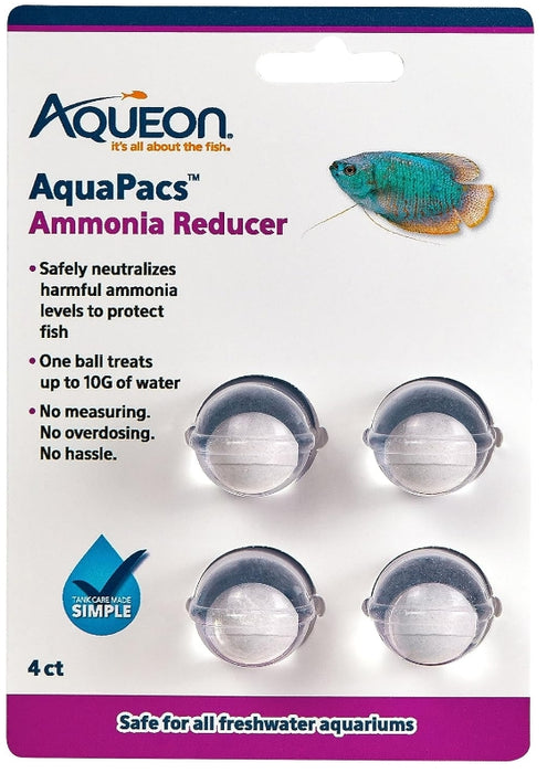 24 count (6 x 4 ct) Aqueon AquaPacs Ammonia Reducer