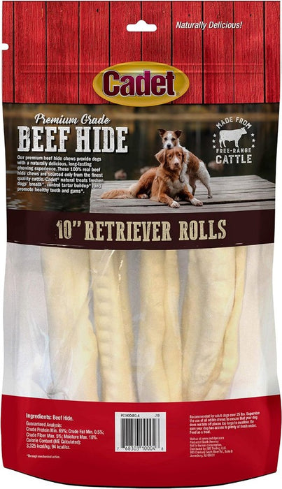 4 count Cadet Premium Grade Beef Hide Retriever Rolls
