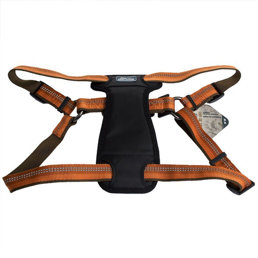 Large - 1 count Coastal Pet K9 Explorer Reflective Adjustable Padded Dog Harness Campfire Orange