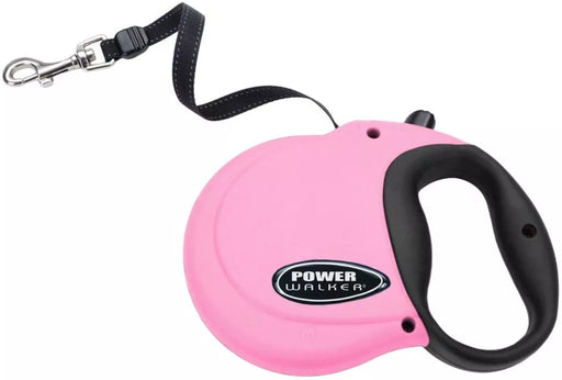 Medium Coastal Pet Power Walker Retractable Dog Leash Pink