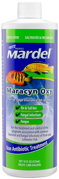 16 oz Fritz Aquatics Maracyn Oxy Fungal Treatment for Freshwater and Saltwater Aquariums