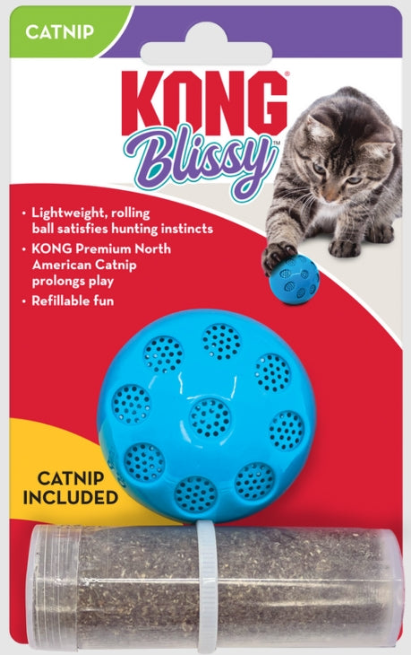 1 count KONG Blissy Mesh Catnip Ball Toy for Cats