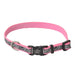 8-12"L x 3/8"W Coastal Pet Lazer Brite Reflective Adjustable Dog Collar Pink Hearts