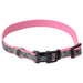 12-18"L x 5/8"W Coastal Pet Lazer Brite Reflective Adjustable Dog Collar Pink Hearts