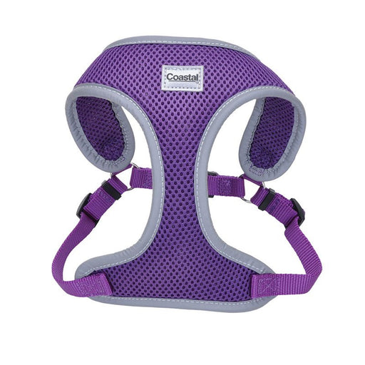 X-Small - 1 count Coastal Pet Comfort Soft Reflective Wrap Adjustable Dog Harness Purple