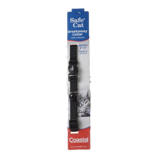 1 count Safe Cat Adjustable Nylon Breakaway Collar Black