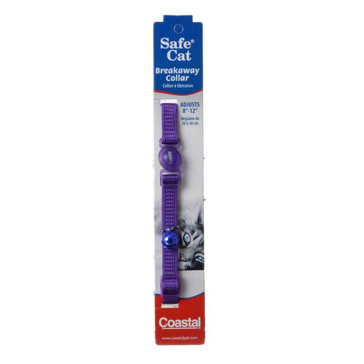 1 count Safe Cat Adjustable Nylon Breakaway Collar Purple